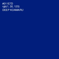 #011E7D - Deep Koamaru Color Image