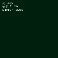 #011F0D - Midnight Moss Color Image