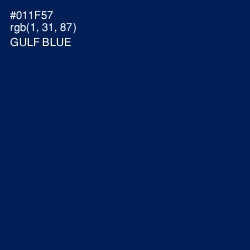 #011F57 - Gulf Blue Color Image