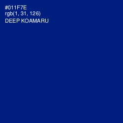 #011F7E - Deep Koamaru Color Image