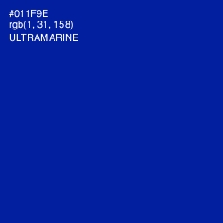 #011F9E - Ultramarine Color Image