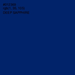 #012369 - Deep Sapphire Color Image