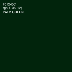 #01240C - Palm Green Color Image