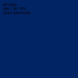 #012464 - Deep Sapphire Color Image