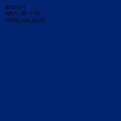 #012471 - Catalina Blue Color Image