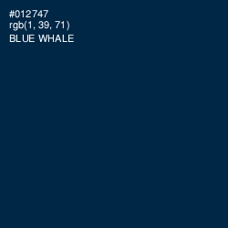 #012747 - Blue Whale Color Image