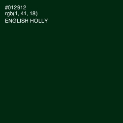 #012912 - English Holly Color Image