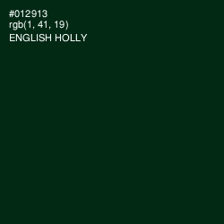 #012913 - English Holly Color Image