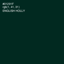 #01291F - English Holly Color Image