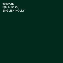 #012A1D - English Holly Color Image