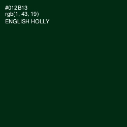 #012B13 - English Holly Color Image