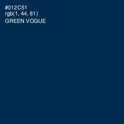 #012C51 - Green Vogue Color Image