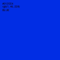 #012EE4 - Blue Color Image