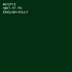 #012F10 - English Holly Color Image