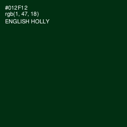 #012F12 - English Holly Color Image