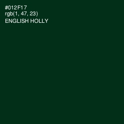 #012F17 - English Holly Color Image