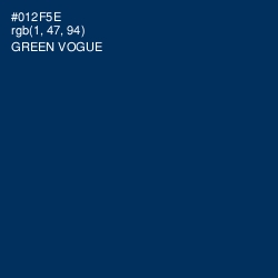 #012F5E - Green Vogue Color Image