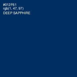 #012F61 - Deep Sapphire Color Image