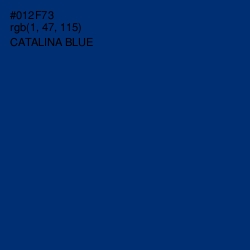 #012F73 - Catalina Blue Color Image