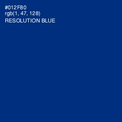 #012F80 - Resolution Blue Color Image