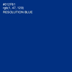 #012F81 - Resolution Blue Color Image