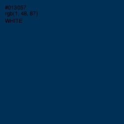 #013057 - Prussian Blue Color Image