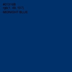 #01316B - Midnight Blue Color Image