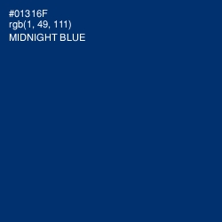 #01316F - Midnight Blue Color Image