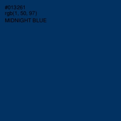 #013261 - Midnight Blue Color Image