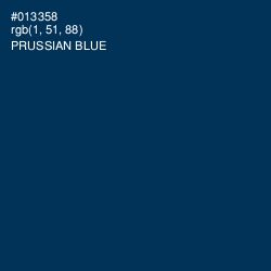 #013358 - Prussian Blue Color Image