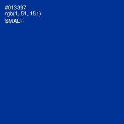 #013397 - Smalt Color Image