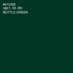 #013526 - Bottle Green Color Image