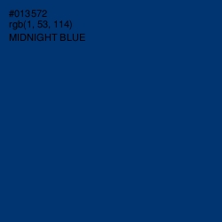 #013572 - Midnight Blue Color Image