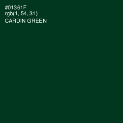 #01361F - Cardin Green Color Image