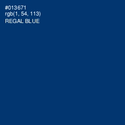 #013671 - Regal Blue Color Image