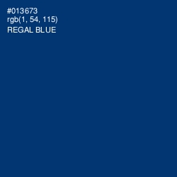 #013673 - Regal Blue Color Image