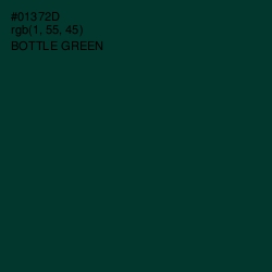 #01372D - Bottle Green Color Image