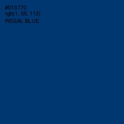 #013770 - Regal Blue Color Image