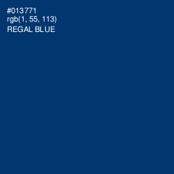 #013771 - Regal Blue Color Image