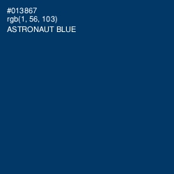 #013867 - Astronaut Blue Color Image