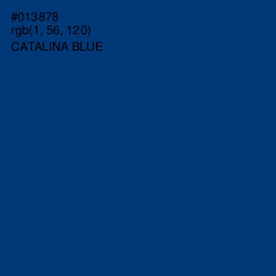 #013878 - Catalina Blue Color Image