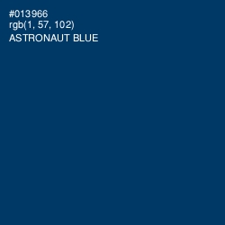 #013966 - Astronaut Blue Color Image