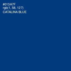 #013A7F - Catalina Blue Color Image