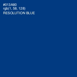 #013A80 - Resolution Blue Color Image