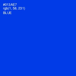 #013AE7 - Blue Color Image