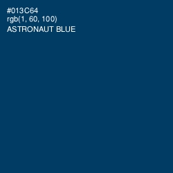 #013C64 - Astronaut Blue Color Image