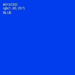 #013CED - Blue Color Image