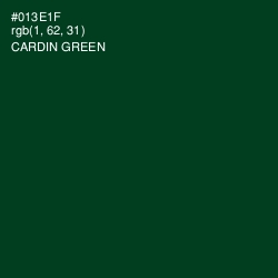 #013E1F - Cardin Green Color Image