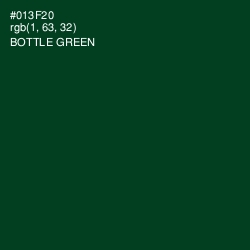 #013F20 - Bottle Green Color Image