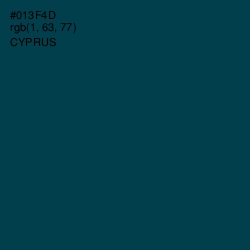 #013F4D - Cyprus Color Image